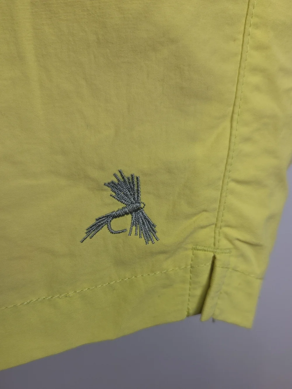 Orvis Men's Stretchy Neon Yellow Ultralight Swim Trunks Nylon Bathing Suit XXL